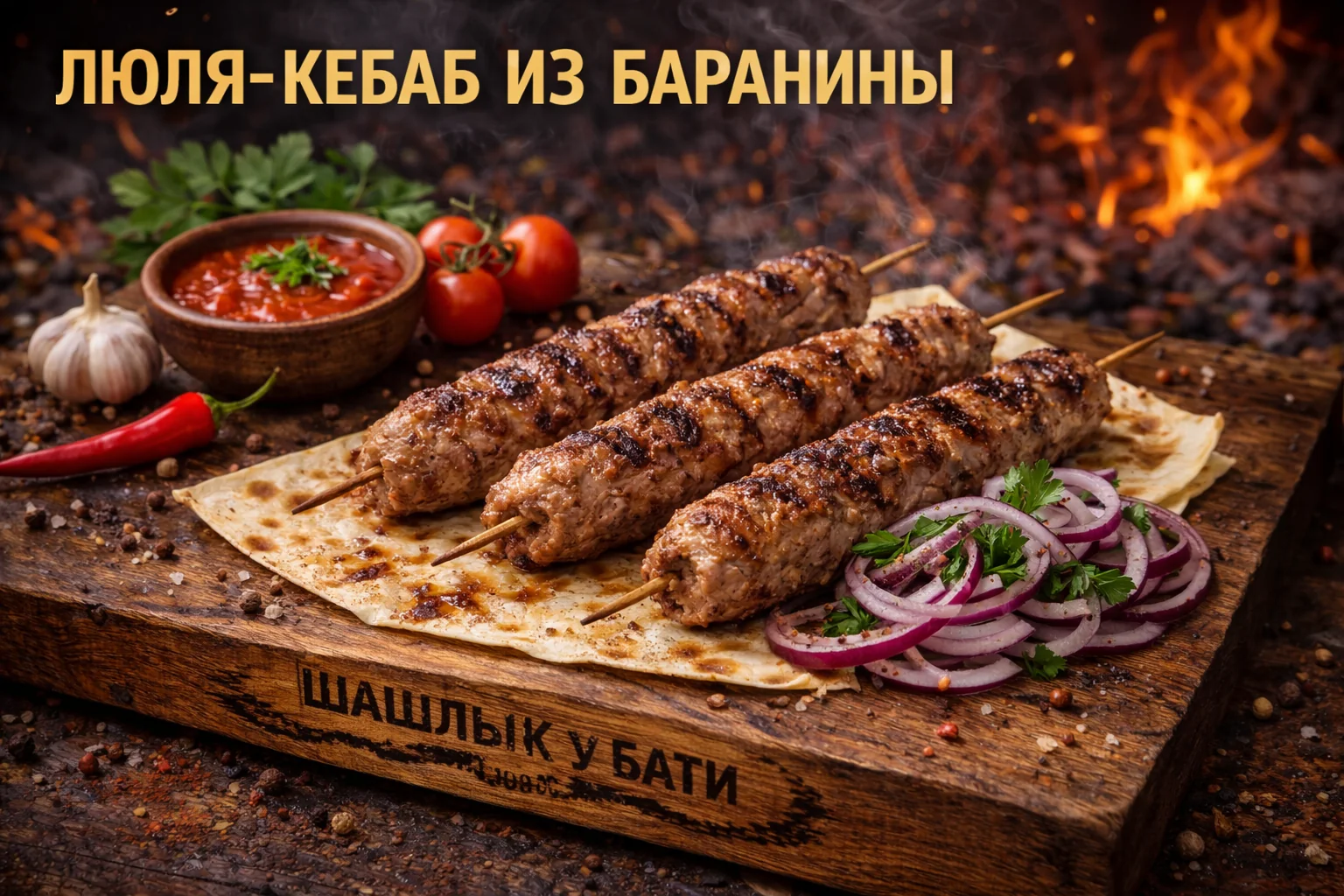 Люля-кебаб из баранины