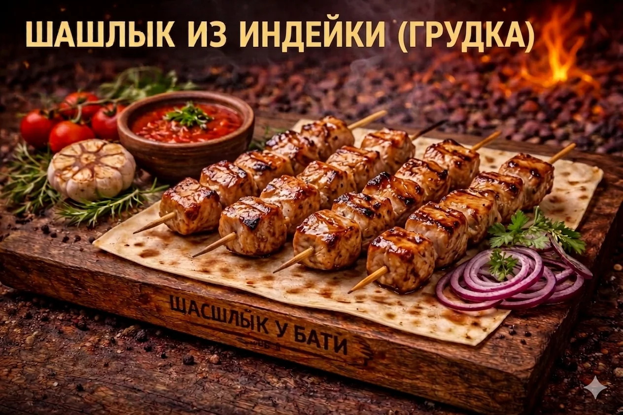 Шашлык из индейки (грудка)